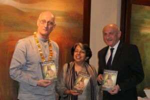 Jozef Banas, Meera Johri (owner of Rajpal and Sons) a Zigmund Bertok (Ambassador of Slovakia to India)